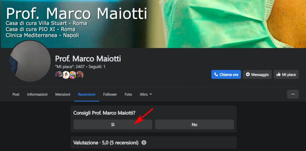 Recensione Facebook